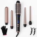 5-in-1 Curling Wand with 4 Barrels & Brush