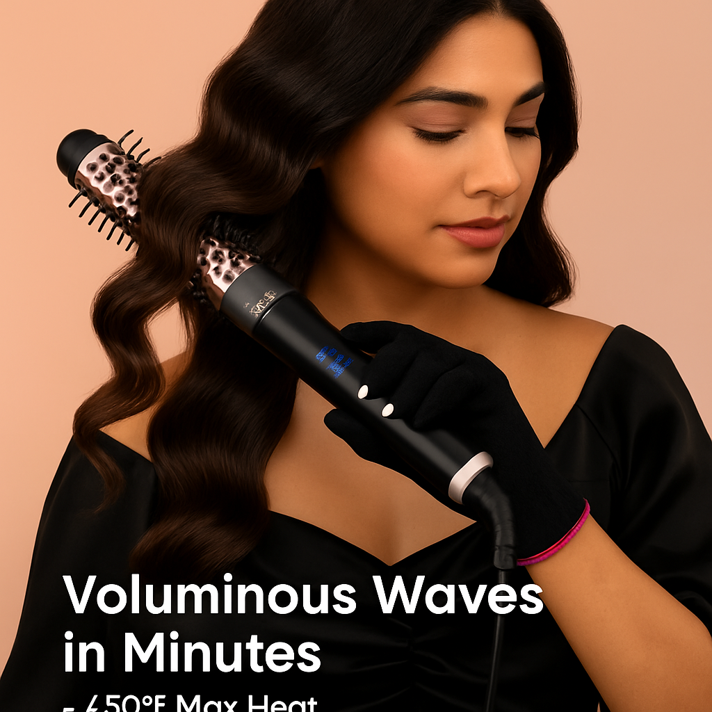 5-in-1 Curling Wand with 4 Barrels & Brush