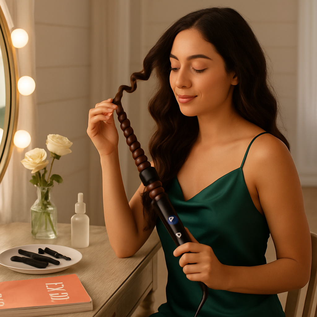 5-in-1 Curling Wand with 4 Barrels & Brush