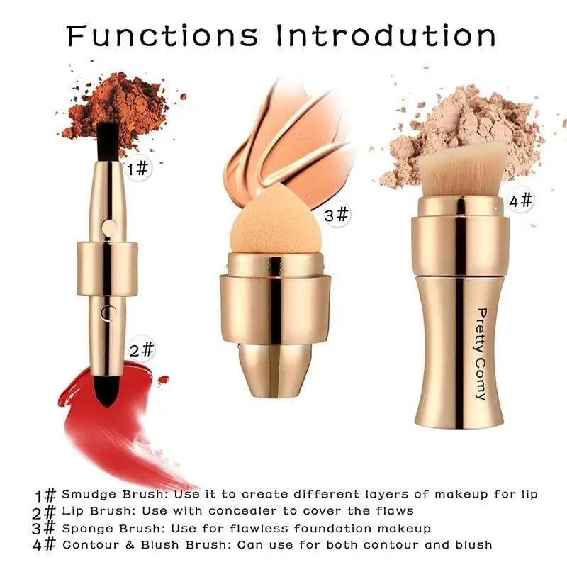 4-in-1 Multi-Tasking Makeup Brush
